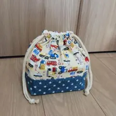車柄 はたらく車お弁当袋乗り物 入園　男の子