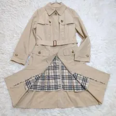 美品 バーバリーロンドン 2XL 2way 軽量 スプリングコート ノバチェック