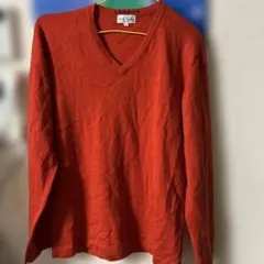 Paul Smith オレンジ Vネックセーター M