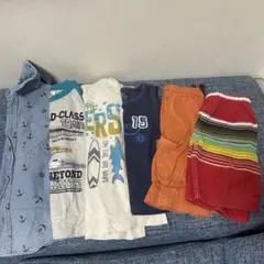 120 110cm 子供服 ショートパンツ Tシャツ トップス 半ズボン　夏