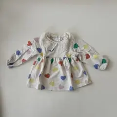 バースデイ　futafuta ハート柄 トップス　80