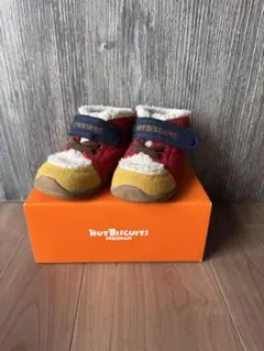 HOT BISCUITS キッズシューズ レッド/イエロー/ブラウン