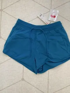新品　UNIQLO ブルー ランニング　ショートパンツ S