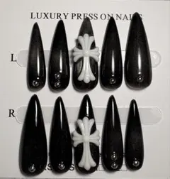 58人気【現品】クロムネイル｜Y2K｜韓国風｜地雷系｜ギャル｜ブラックマグ