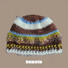 カラフルストライプ ビーニー
