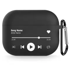 AirPods Pro ケース おしゃれ シンプル エアポッツプロケース 黒