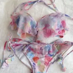 三愛水着楽園 ナックルマーケット 花柄 ビキニ