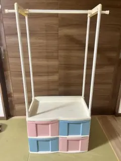 KATOJI ハンガーラック 収納ボックス付き 木製 - メルカリ