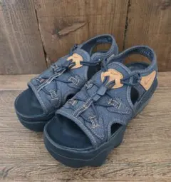 【美品】Nike エアマックスココ　デニムスポーツサンダル　24cm 厚底