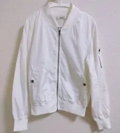 新品 ホワイトMA-1◎ブルゾン◎アウター◎春ブルゾン◎白