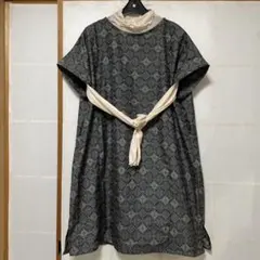 着物リメイクチュニック　村山⁈大島紬リメイクチュニック
