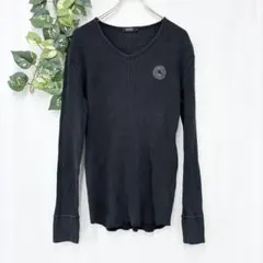 美品✨ バーバリーブラックレーベル リブ カットソー ブラック ホースロゴ 黒