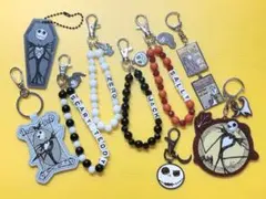 【新品・未使用】ナイトメア・ビフォア・クリスマス/キーホルダー 9点セット