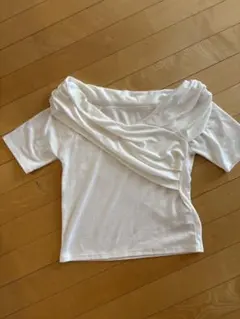 新品未使用nice claup オフショルダー 半袖 Tシャツ ホワイト Fのサムネイル