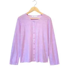 【ROPE' PICNIC】クルーネックシアーカーディガン