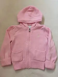 Ralph Lauren フード付きカーディガン 24M ピンク
