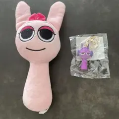 スプランキーのぬいぐるみと紫のキーホルダーセット