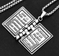 ♥️残りわずか♥️ネックレス　メンズ　海外　シルバー　おしゃれ　BOOK　人気