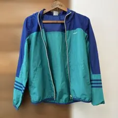 adidas neo ウィンドブレーカー Mサイズ ブルー グリーンのサムネイル