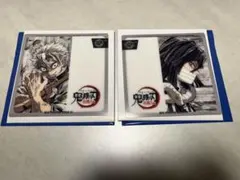 鬼滅の刃 ヒロマ3周年 レプリカ ミニクリアカード 不死川実弥 伊黒小芭内