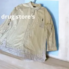 drug store's ドラッグストアーズ　リネンコットン長袖シャツのサムネイル
