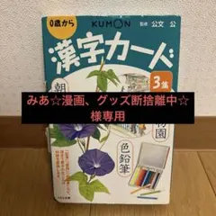 みあ☆漫画、グッズ断捨離中☆様 専用KUMON 漢字カード 3集　0歳から