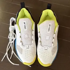 YONEX テニスシューズ 206 ホワイト/ブルー/イエロー