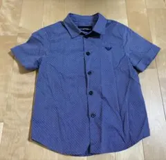 EMPORIO ARMANI 半袖シャツ 106cm ネイビー サイズ4
