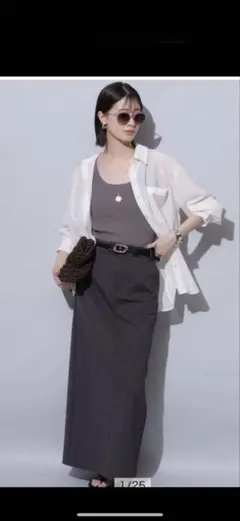 Arpege story ラインポンチスカート チャコールグレー 店舗限定》Iラインポンチスカート | スカート | Arpege story