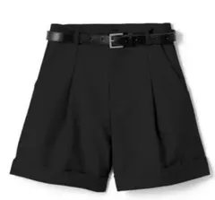 GRL グレイル ロールアップショートパンツ［at1611］ブラック