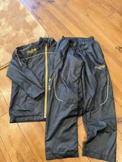 ローリングス ウインドブレーカー上下セット 150 黒×金/ジャージ