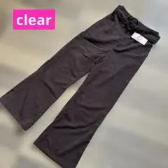 clear クリア コーデュロイパンツ ベルト付 ✨️新品✨️ Ｓサイズ ブラウン