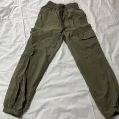 トップバリュ カーゴパンツ カーキ 150