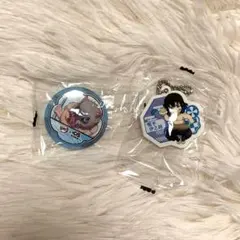 鬼滅の刃　くら寿司コラボ 嘴平伊之助　缶バッジ　ラバーチャーム