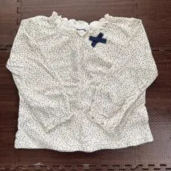 familiar 花柄フリル袖　カットソー 100