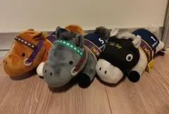 【新品】サラブレッドコレクション　コンパクトねそべりぬいぐるみ　3種セット