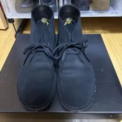 クラークス　デザートブーツ　スウェード　黒　UK7.5 US8.5 EU41.5