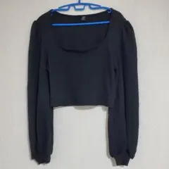 SHEIN CURVE OXL ブラック クロップドトップス