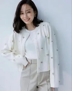 anuans ビジューニットジャケット