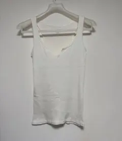 Brandy Melville コットン タンクトップ ホワイトのサムネイル