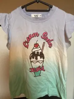 【X-girl】クリームソーダTシャツ ノースリーブ 110cmのサムネイル