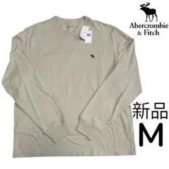 Abercrombie & Fitch ベージュ 長袖Tシャツ M 新品