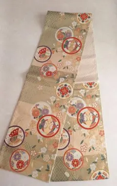 高級　正絹　袋帯　着物　フォーマル　礼服　弐拾四金箔　雪輪　4-1-1 高級 正絹 袋帯 着物 フォーマル 礼服 弐拾四金箔 雪輪 4-1-1 - メルカリ