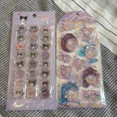 おはじきふうシール　ウォーターシール　サンリオ　クロミ　2枚セット　正規品