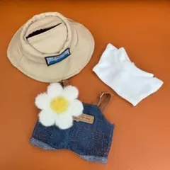 分*家様 お花4点セット　labubu服 キーホルダー ぬいぐるみ 適用 着せ替