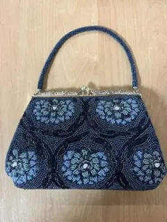 花柄　ビーズ刺繍　和装用バッグ