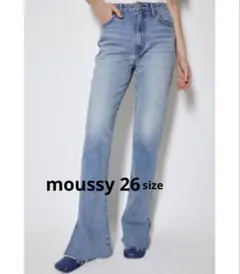moussy スリムスリットフレアデニム　26サイズ