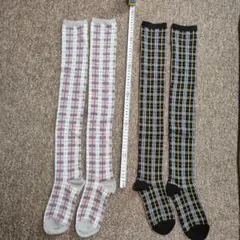 【美品】ソックス　ロング　レディース　２足セット