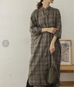 【アーバンリサーチドアーズ】チェックシャツワンピース