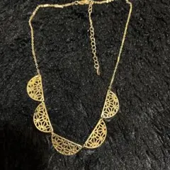 ヴィンテージのゴールド 幾何学模様 ブランドネックレス（難2枚目）